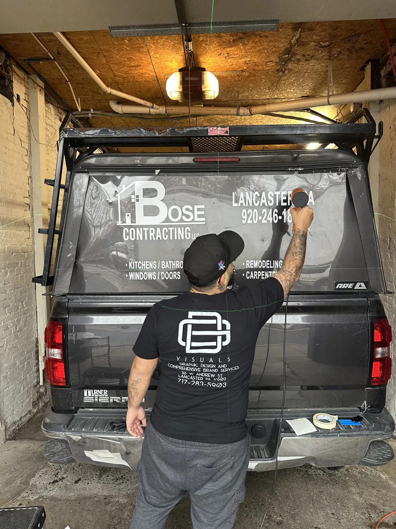 Bose Contracting rear window decal