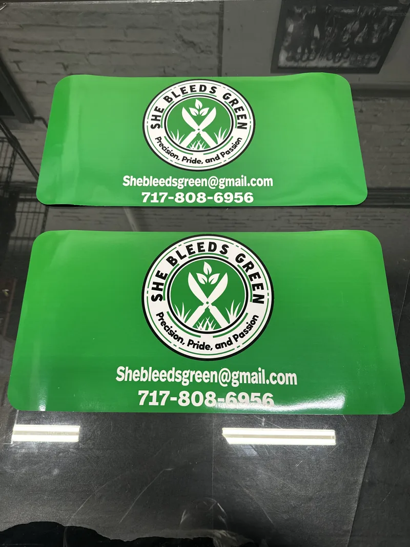 She Bleeds Green vehicle magnets
